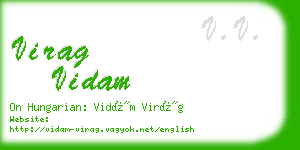 virag vidam business card